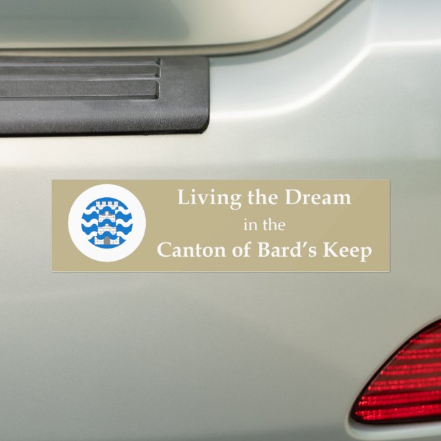SCA Bard's Keep Bumper Sticker (On Car)