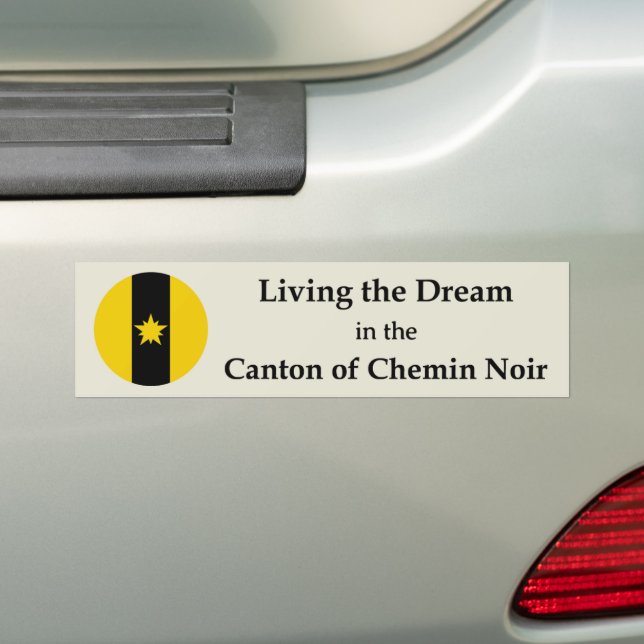 SCA Chemin Noir Bumper Sticker (On Car)