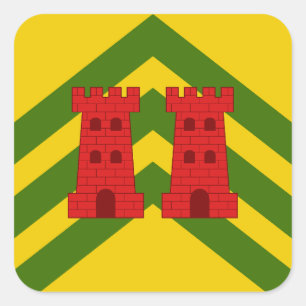 SCA Cloondara Populace Badge Square Sticker