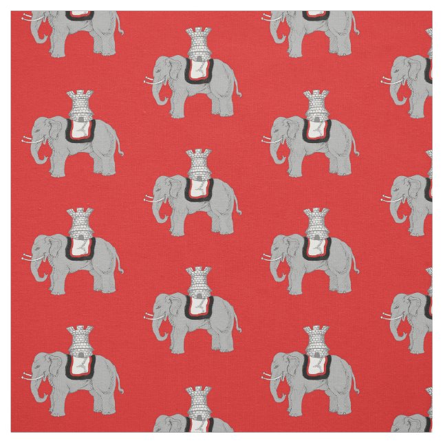 SCA Cynnabar Populace Badge Fabric (Swatch)