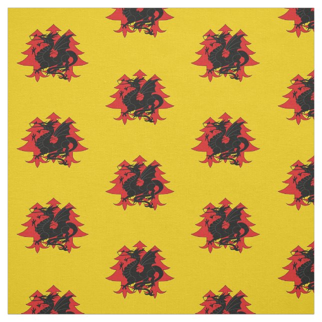 SCA Drachenwald Dragon Badge Fabric (Swatch)