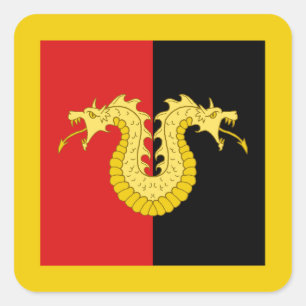 SCA Dragon's Laire Populace Badge Sticker