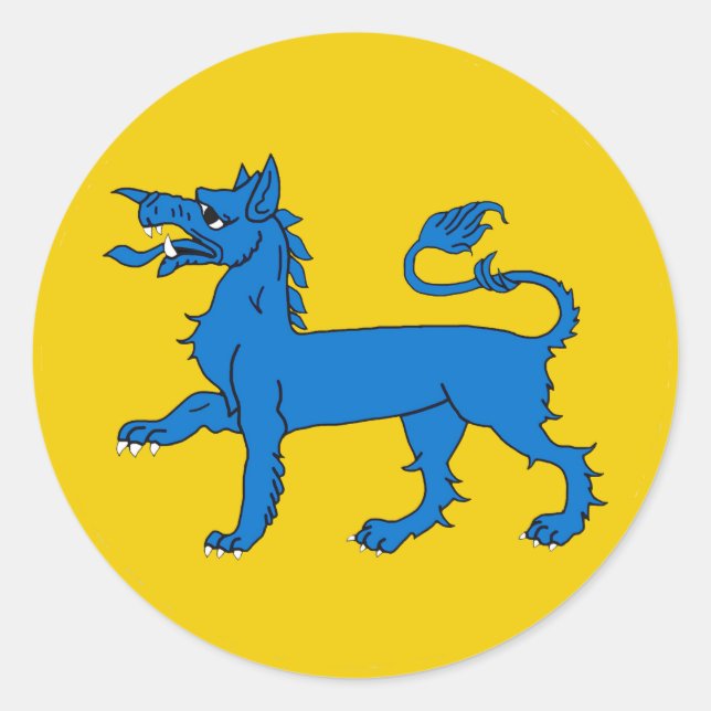 SCA East Kingdom Populace Badge Classic Round Sticker (Front)