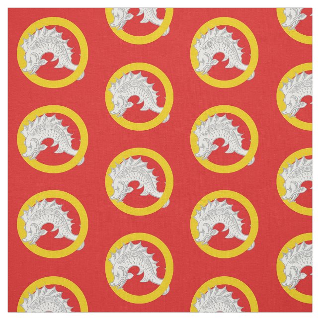 SCA Far West Populace Badge Fabric (Swatch)