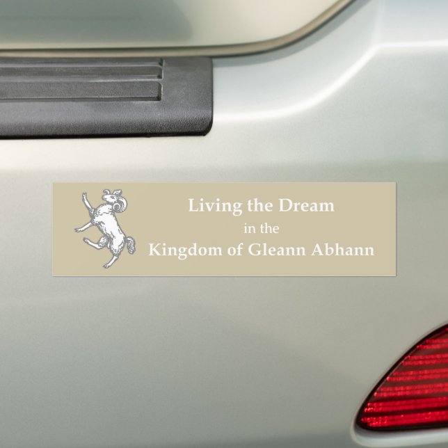 SCA Gleann Abhann Bumper Sticker (On Car)