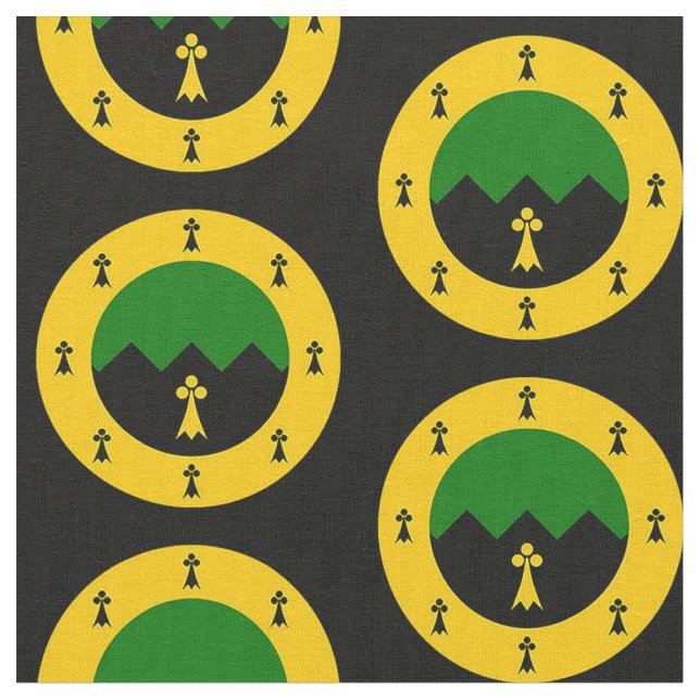 SCA Granite Mountain Populace Badge Fabric (Close Up)