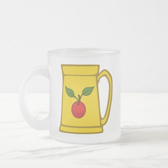SCA Greyfells Frosted Glass Coffee Mug (Left)