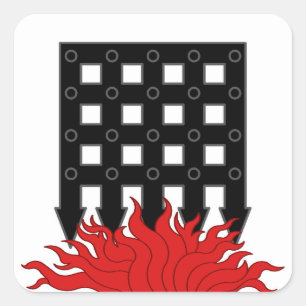 SCA Hellsgate Populace Badge Square Sticker