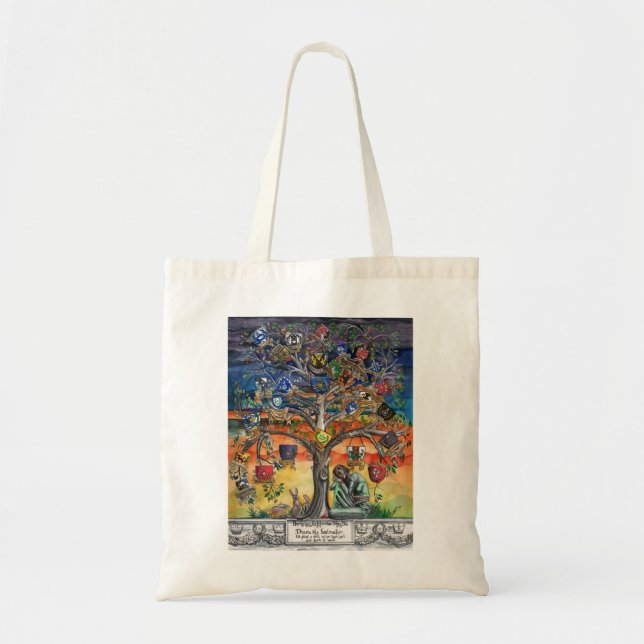 SCA Heraldic Family Tree Tote Bag (Front)
