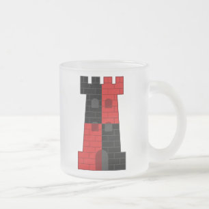 SCA Lonely Tower Frosted Glass Coffee Mug