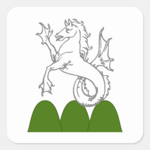 SCA Mountain Freehold Populace Badge Square Sticker