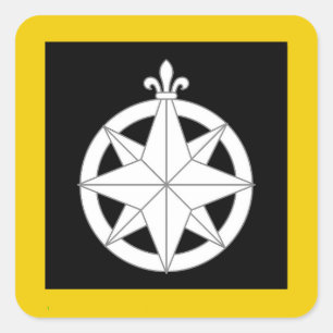 SCA Northshield Populace Badge Square Sticker