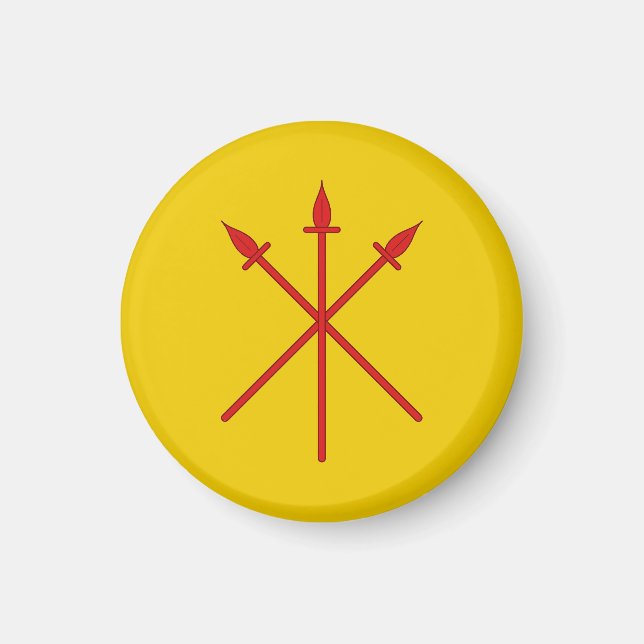 SCA Red Spears Magnet (Front)