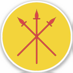 SCA Red Spears Vinyl Sticker