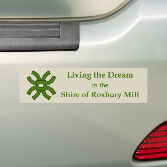 SCA Roxbury Mill Bumper Sticker (On Car)
