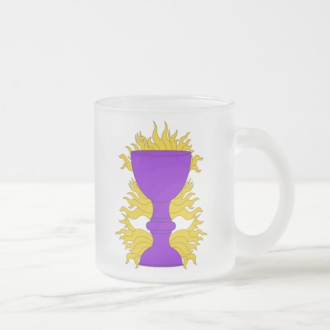 SCA Saint Bunstable Frosted Glass Coffee Mug (Right)