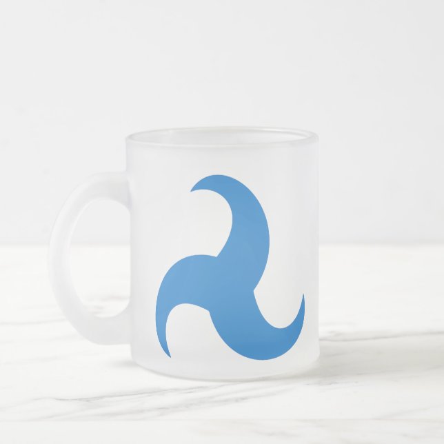 SCA Trimaris Frosted Glass Coffee Mug (Left)
