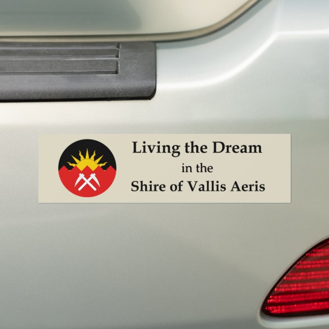 SCA Vallis Aeris Bumper Sticker (On Car)