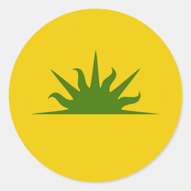 SCA West Kingdom Populace Badge Classic Round Stic Sticker (Front)