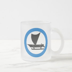 SCA Western Seas Frosted Glass Coffee Mug