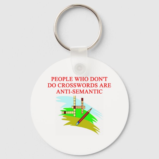 scabble and crossword game player design key ring (Front)