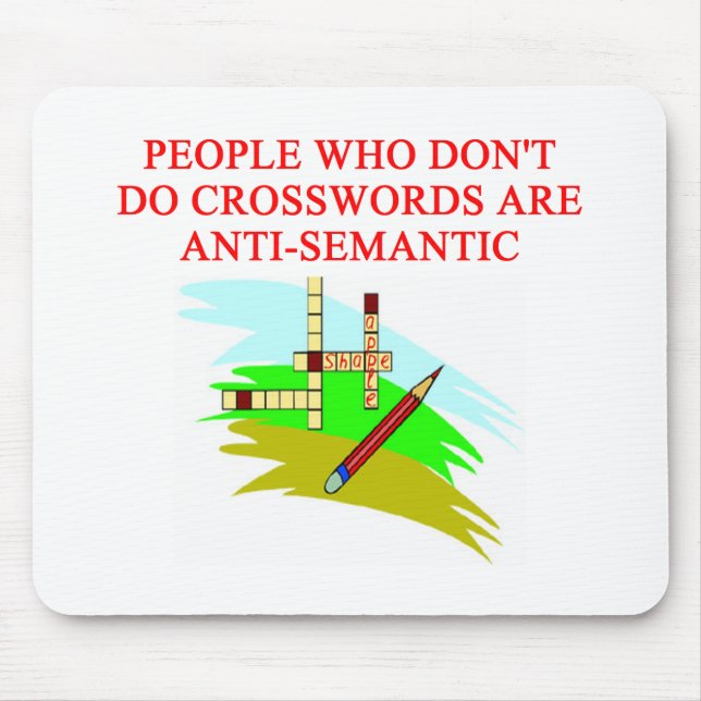 scabble and crossword game player design mouse mat (Front)