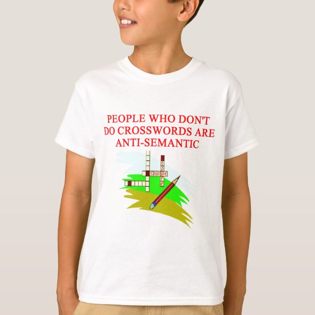 scabble and crossword game player design T-Shirt (Front)