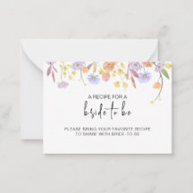 Scabiosa Wildflower Bridal Shower Recipe Request