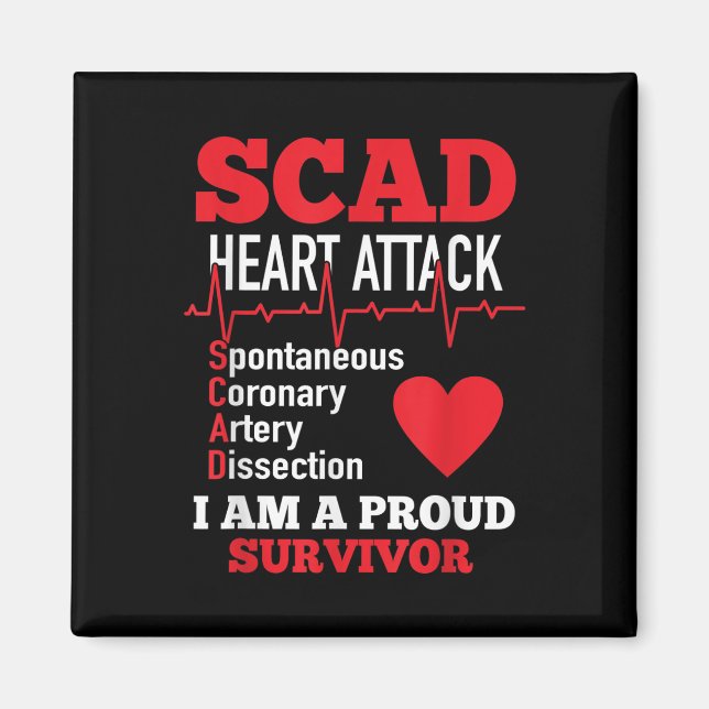 Scad Heart Attack Spontaneous Coronary Artery Diss Magnet (Front)