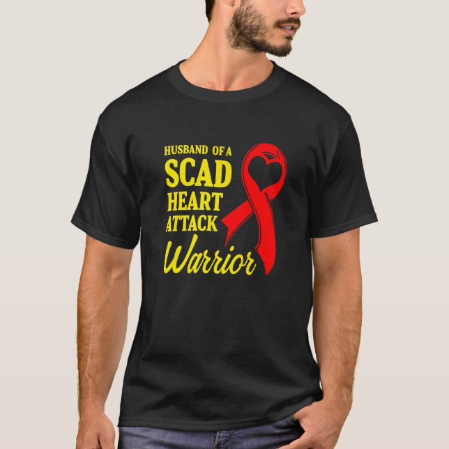 SCAD Heart Attack Survivor Life Future US Warrior  T-Shirt (Front)