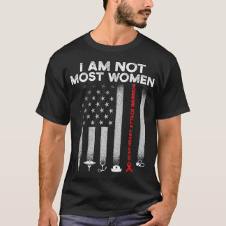 SCAD Heart Attack Survivor Most Women Warrior Awar T-Shirt
