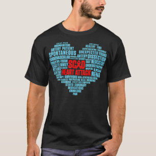 SCAD Heart Attack Survivor Pride Warrior Awareness T-Shirt