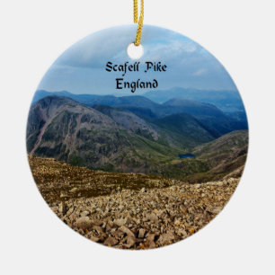 Scafell Pike, England Ceramic Tree Decoration