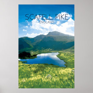 Scafell Pike Travel Poster
