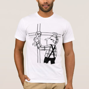 Scaffolder Cartoon Graphic T-Shirt