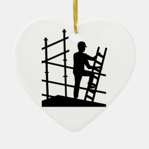 Scaffolder Ceramic Tree Decoration