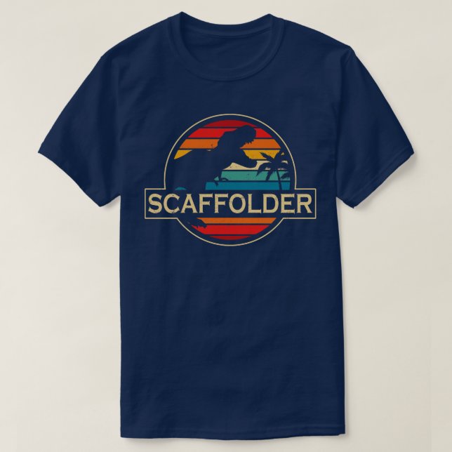 Scaffolder Dinosaur T-Shirt (Design Front)