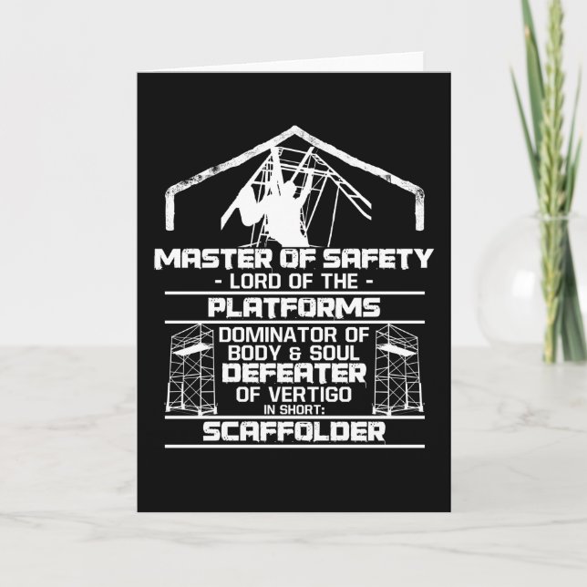 Scaffolder Master Safety Lord Platforms Card (Front)