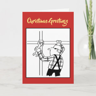 Scaffolder or Scaffolding Christmas Card
