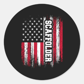 Scaffolder Toring Scaffold Builder Scaffolding Classic Round Sticker