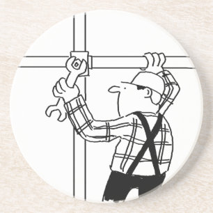 Scaffolder with Scaffolding Coaster