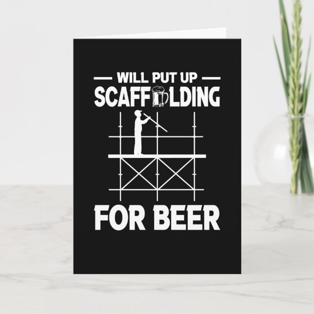Scaffolding Beer Scaffold Builder Card (Front)