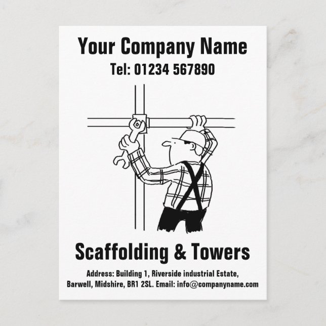 Scaffolding Cartoon to Personalise Postcard (Front)