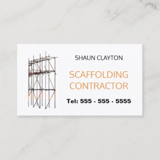 Scaffolding Contractor Business Card