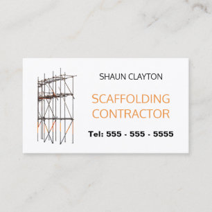 Scaffolding Contractor Business Card