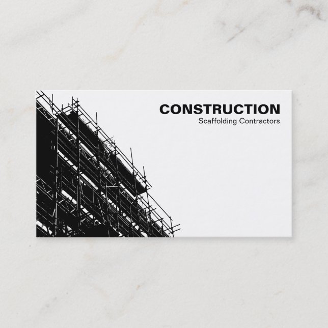Scaffolding HC - White Business Card (Front)