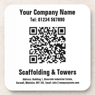 Scaffolding QR Code Design Coaster