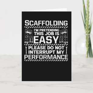 Scaffolding Scaffold Builder Craftsman Scaffolder Card