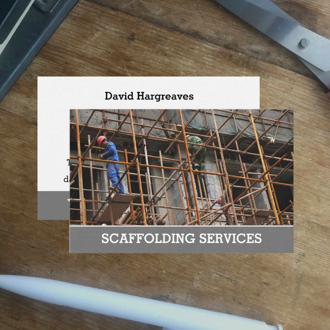 Scaffolding Services Calling Card. Business Card (Creator Uploaded)