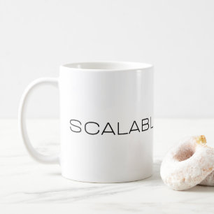 Scalable Silence Corporate Irony Minimalist  Coffee Mug